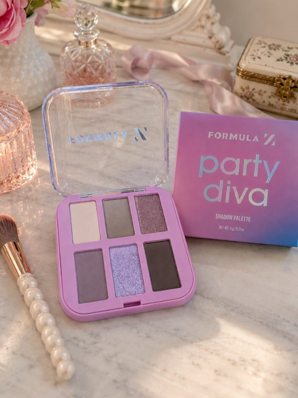 Formula Z Party Diva Eyeshadow Palette Full Size 6g New in Box Vegan Makeup